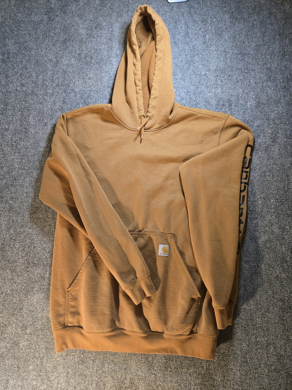 Carhartt Men’s Brown Hooded Workwear Sweatshirt